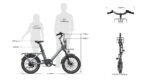 ADO Air One Pro/Ultra E-Bike mit Riemenantrieb – 20 Zoll Pedelec, BAFANG 250 W Motor, 2/3 Gang Automatik, Grau - Image 9
