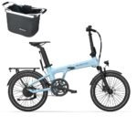 ADO Air 20S Klapprad E-Bike 20 Zoll mit Riemenantrieb, Drehmomentsensor, 250W Hinterradmotor, 25 km/h, StVZO, Blau