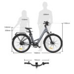 ADO Air 28 Pro E-Bike Pedelec 28 Zoll – Riemenantrieb, 2-Gang-Automatik, Heckmotor 250 W, Gepäckträger, Gelb - Image 6