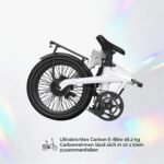 ADO Air Carbon Pro Carbon E-Bike mit Riemenantrieb, BAFANG H700 250W, 370Wh Akku, NFC-Display & App, Klapprad Weiß - Image 4
