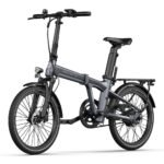 ADO Air 20 Pro Klapprad E-Bike 20 Zoll mit Riemenantrieb, Bafang 250 W, 50 Nm, ADO App – Dunkelgrau - Image 3