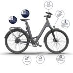 ADO Air 28 E-Bike mit Riemenantrieb – City E-Bike 28 Zoll, Tiefeinsteiger, Drehmomentsensor, 370 Wh Akku, Grau - Image 2