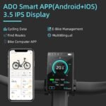 ADO Air 28 Pro E-Bike Pedelec 28 Zoll – Riemenantrieb, 2-Gang-Automatik, Heckmotor 250 W, Gepäckträger, Gelb - Image 2